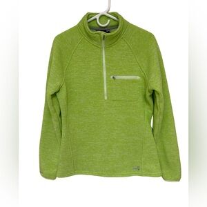Under Armour Quarter Zip Pullover Sweatshirt Women’s Large Lime Green